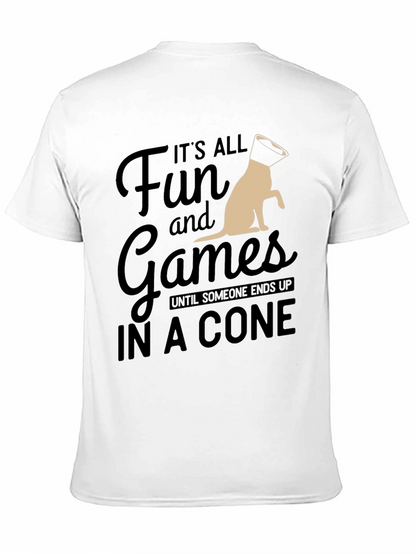 Camiseta Negra: Diversión y Juegos Hasta el Cono