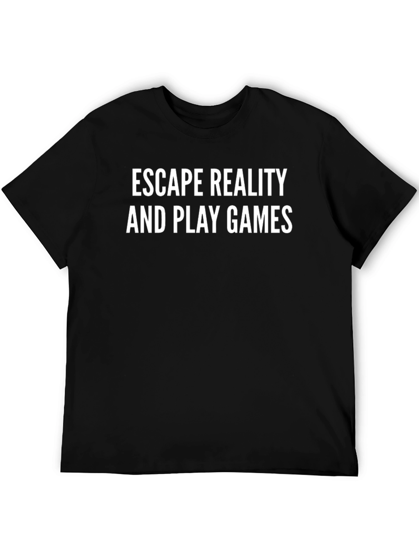 Camiseta Negra: Escape de la Realidad y Juega