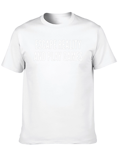 Camiseta Negra: Escape de la Realidad y Juega