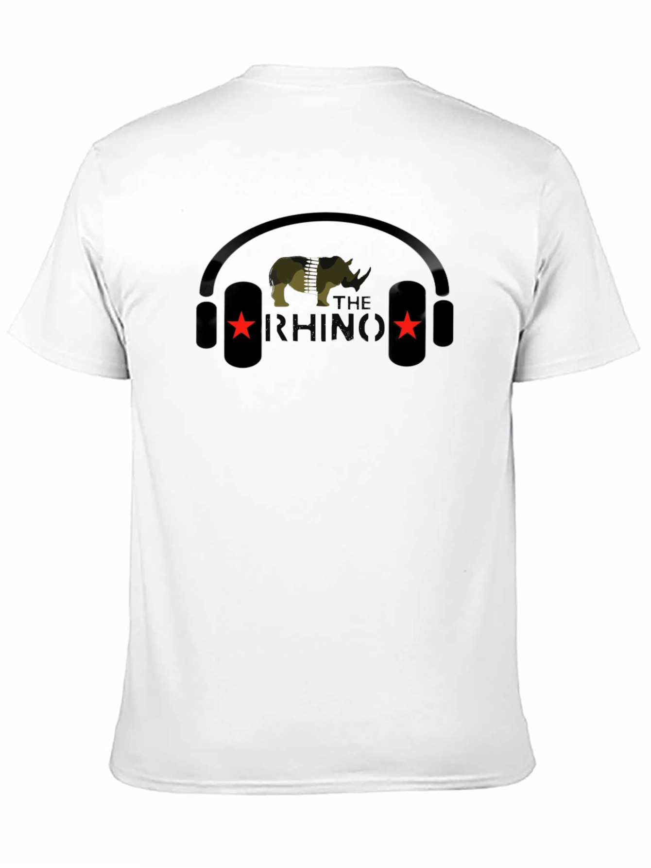 Camiseta Negra: Rhino Musical