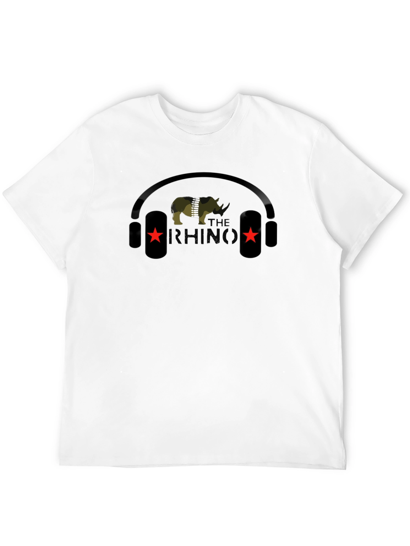 Camiseta Negra: Rhino Musical
