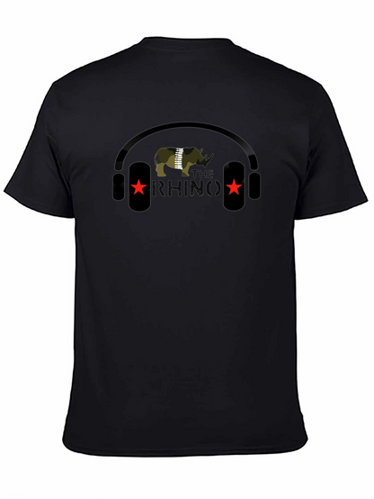 Camiseta Negra: Rhino Musical
