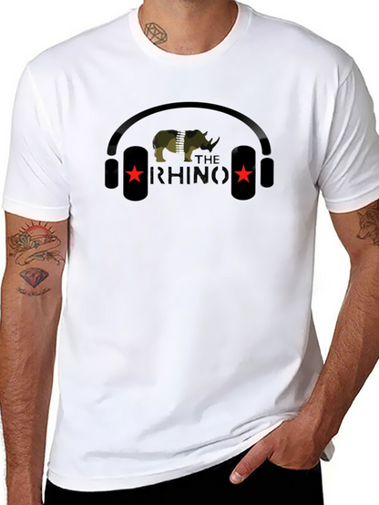 Camiseta Negra: Rhino Musical