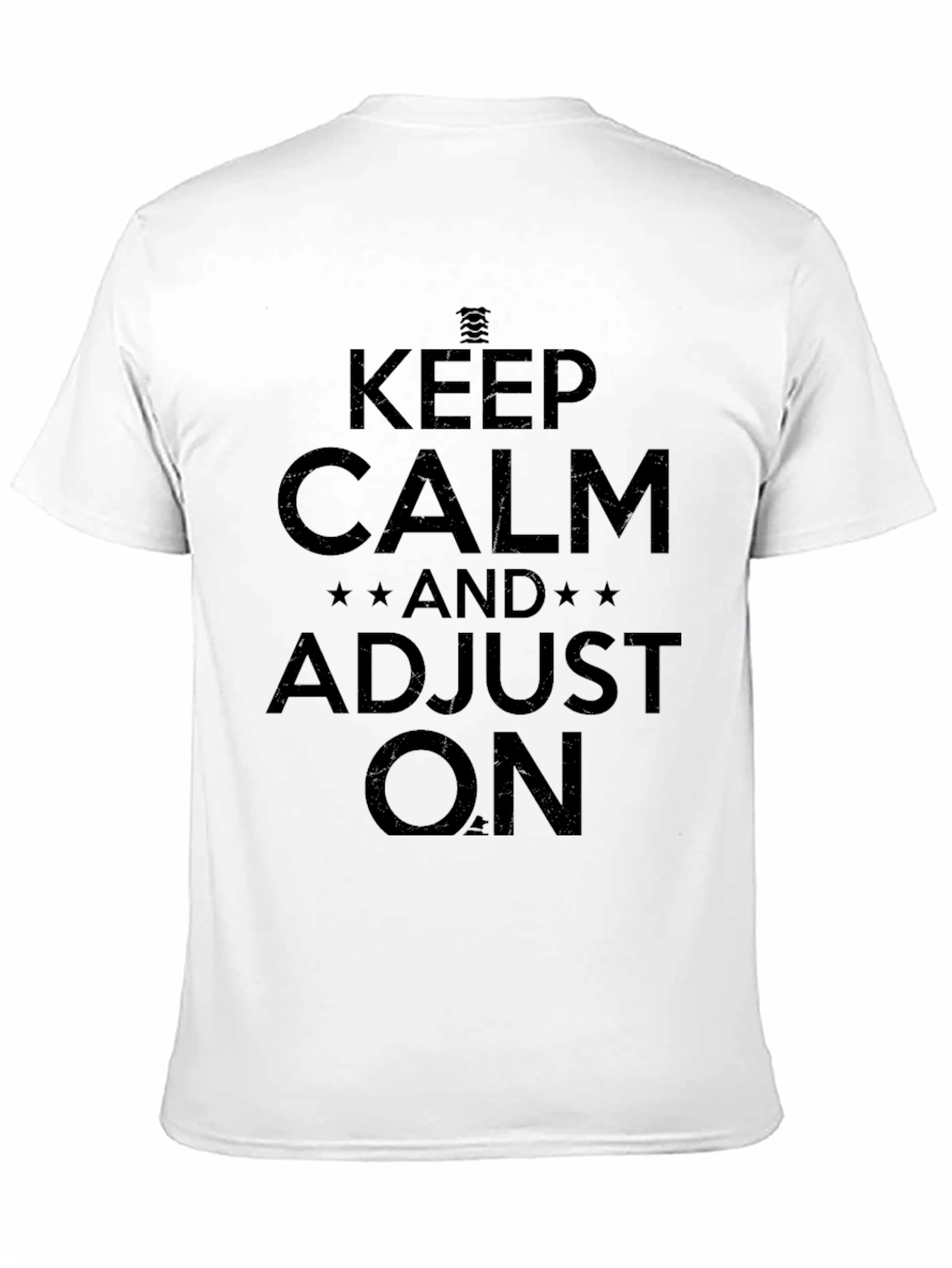 Camiseta Negra Keep Calm Adjust On