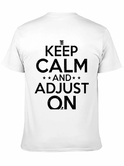 Camiseta Negra Keep Calm Adjust On