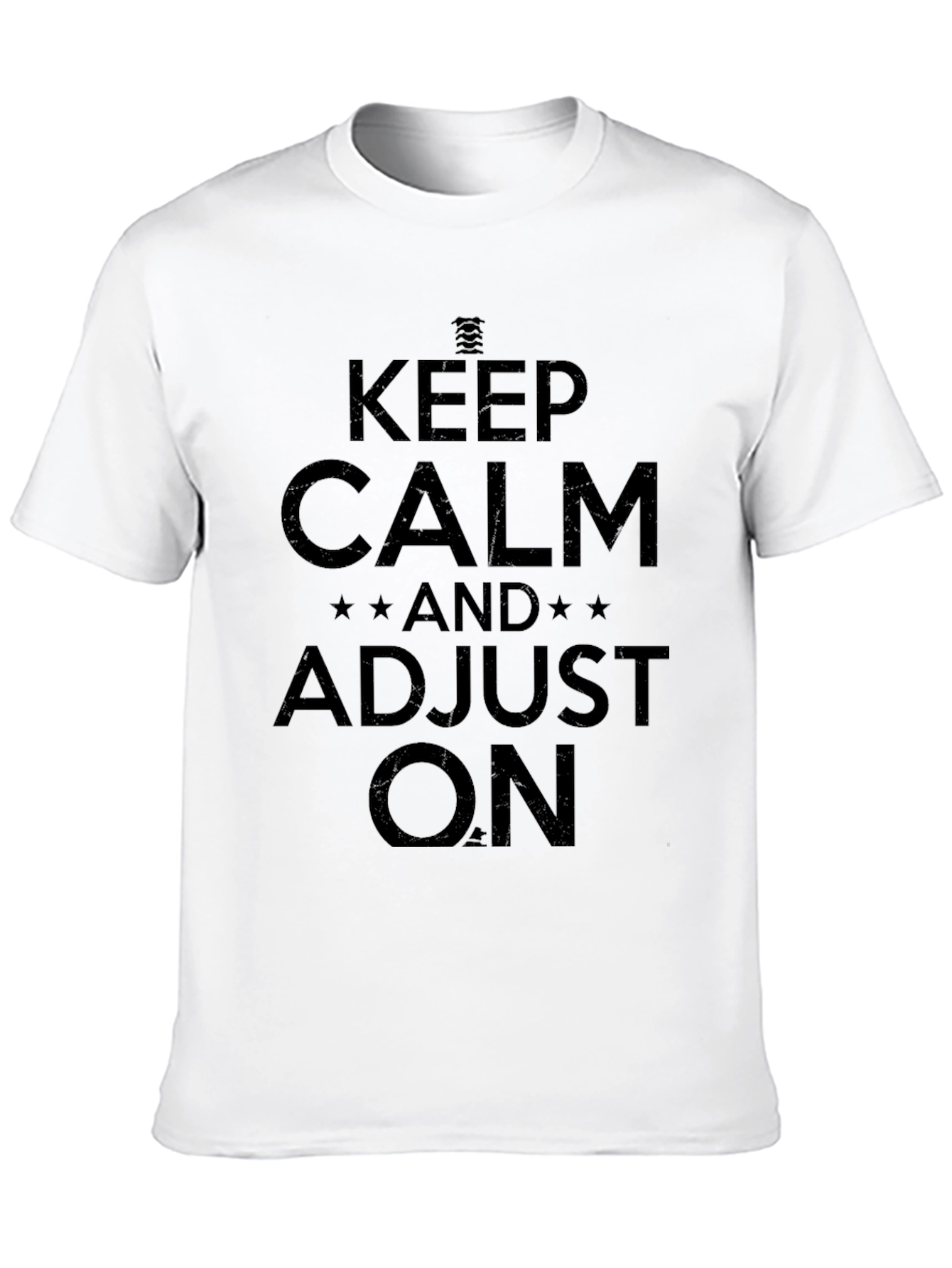 Camiseta Negra Keep Calm Adjust On
