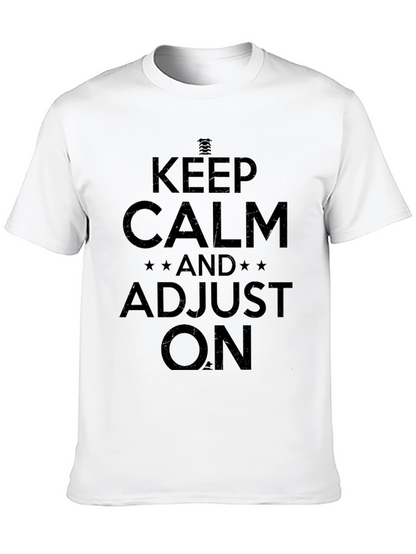 Camiseta Negra Keep Calm Adjust On