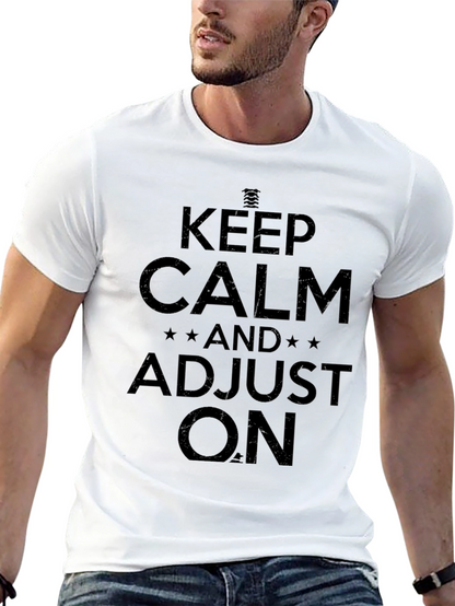 Camiseta Negra Keep Calm Adjust On
