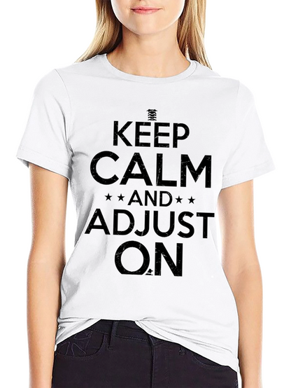 Camiseta Negra Keep Calm Adjust On