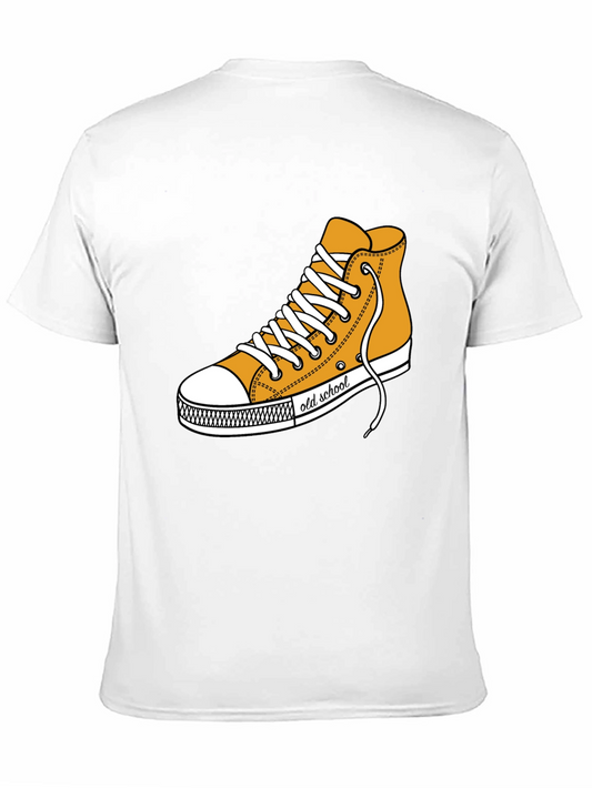 Camiseta Negra con Diseño de Tenis Old School