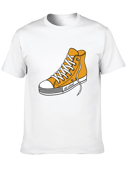 Camiseta Negra con Diseño de Tenis Old School