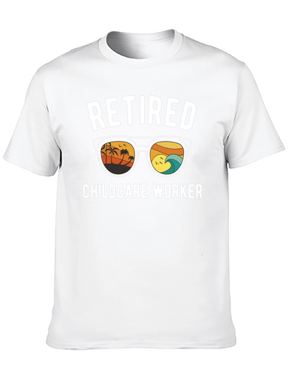 Camiseta Negra de Jubilación para Cuidador Infantil