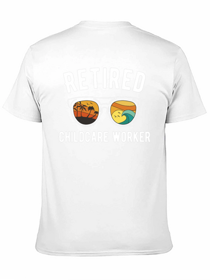 Camiseta Negra de Jubilación para Cuidador Infantil