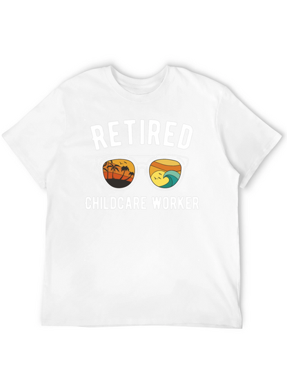 Camiseta Negra de Jubilación para Cuidador Infantil