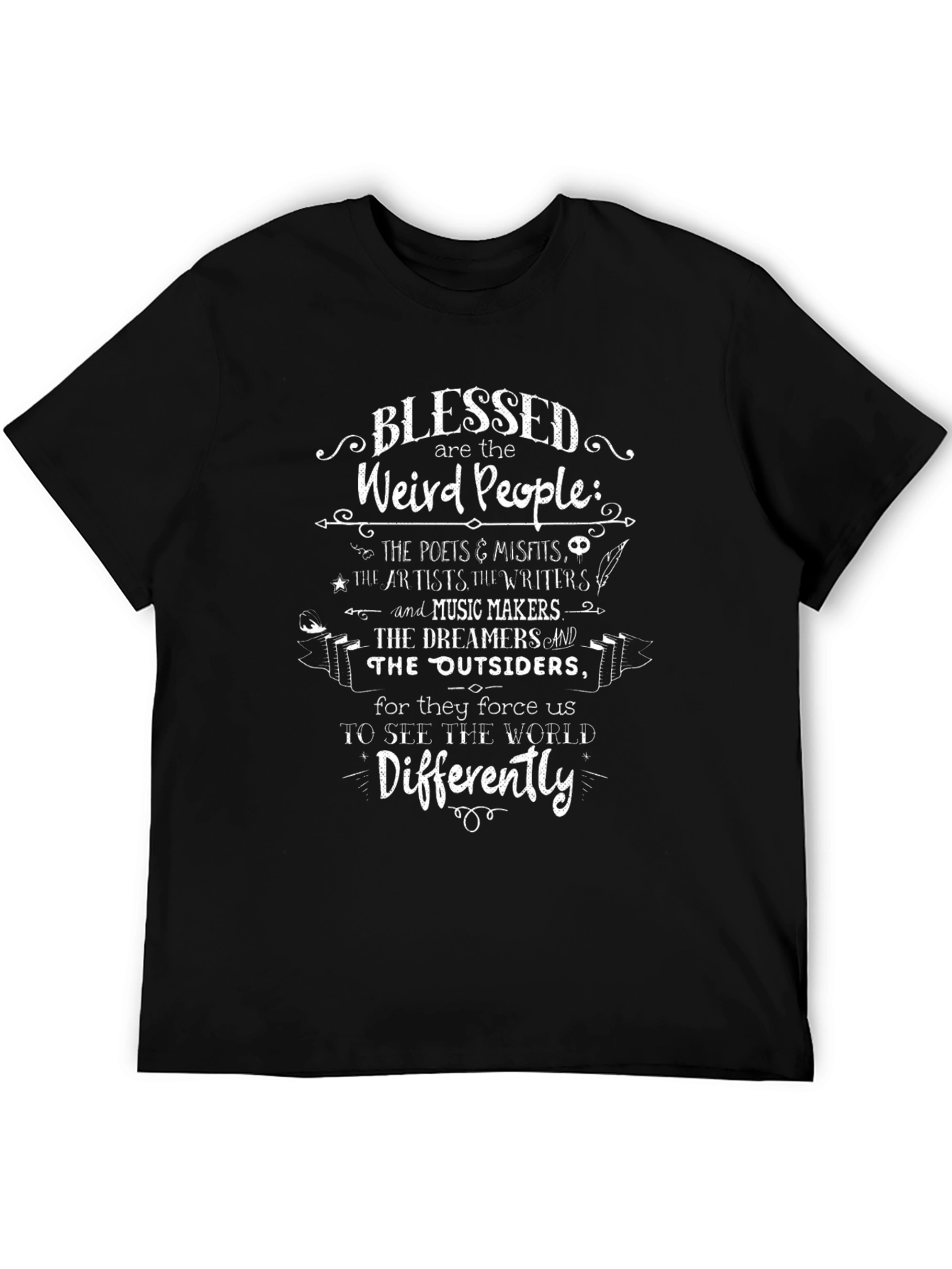 Camiseta Negra: Benditos los Raros