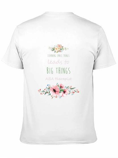 Camiseta Negra Aprender Pequeñas Cosas Lleva a Grandes Cosas