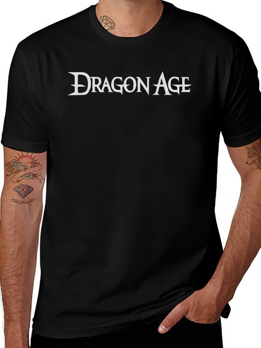 Camiseta Negra Dragon Age para Hombre