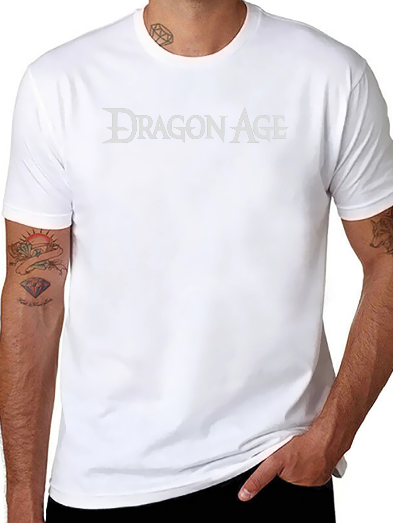 Camiseta Negra Dragon Age para Hombre