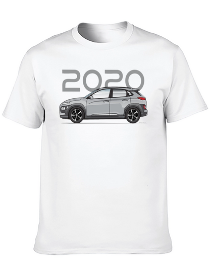 Camiseta Negra 2020 Coche Hyundai Kona - Estilo Casual