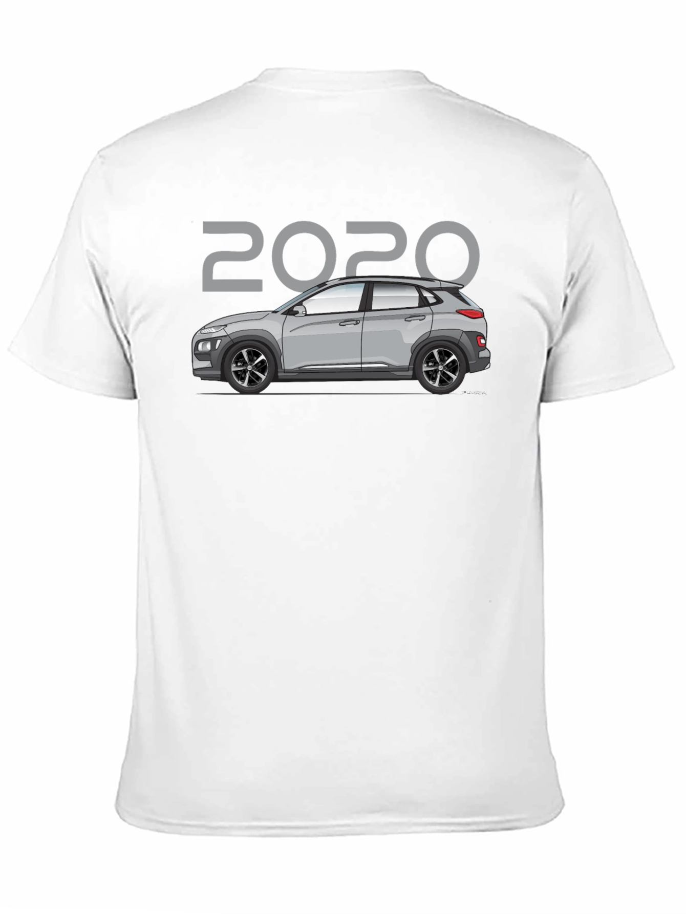 Camiseta Negra 2020 Coche Hyundai Kona - Estilo Casual