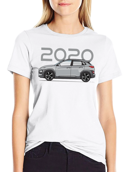 Camiseta Negra 2020 Coche Hyundai Kona - Estilo Casual