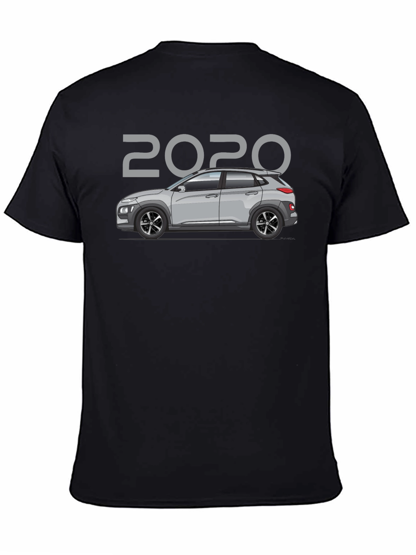 Camiseta Negra 2020 Coche Hyundai Kona - Estilo Casual