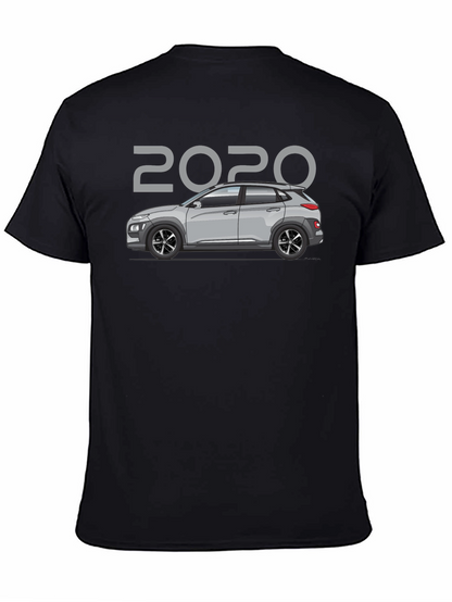Camiseta Negra 2020 Coche Hyundai Kona - Estilo Casual