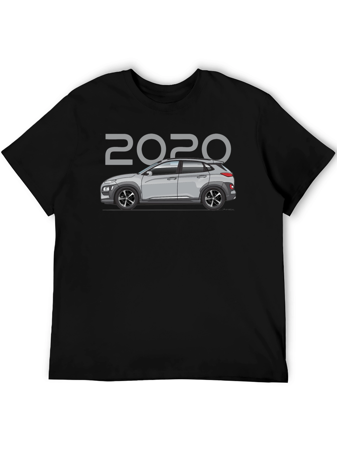 Camiseta Negra 2020 Coche Hyundai Kona - Estilo Casual