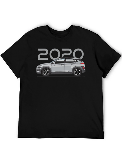 Camiseta Negra 2020 Coche Hyundai Kona - Estilo Casual