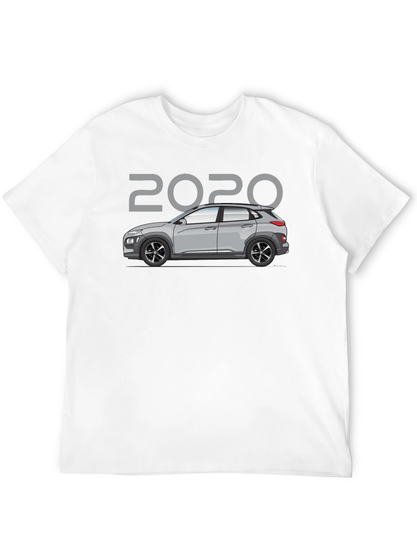 Camiseta Negra 2020 Coche Hyundai Kona - Estilo Casual