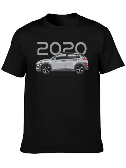Camiseta Negra 2020 Coche Hyundai Kona - Estilo Casual