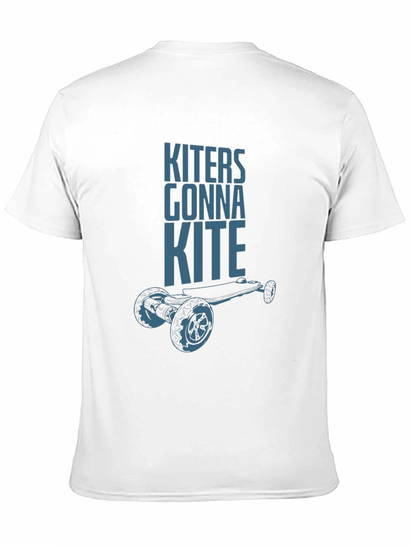 Camiseta Negra Kiters Gonna Kite para Amantes del Skate