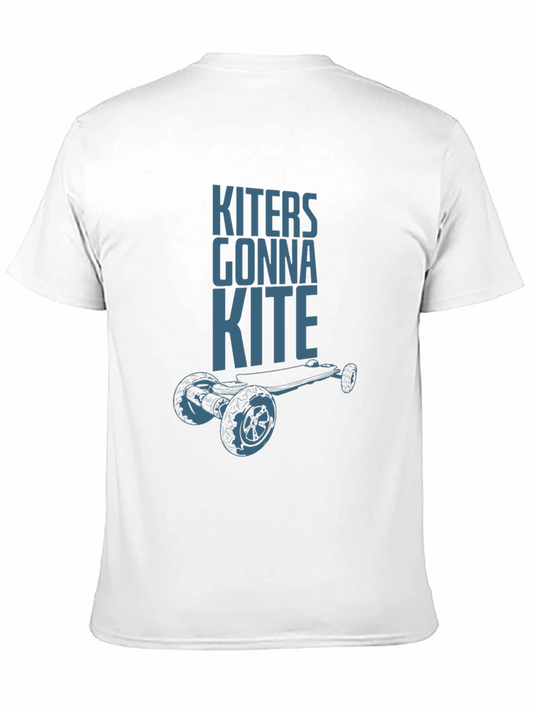 Camiseta Negra Kiters Gonna Kite para Amantes del Skate