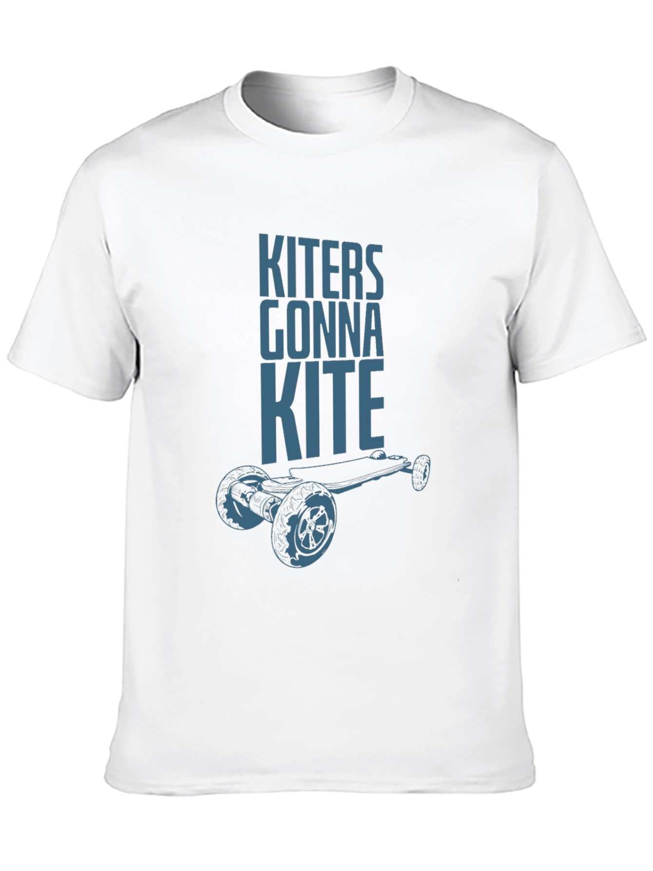 Camiseta Negra Kiters Gonna Kite para Amantes del Skate