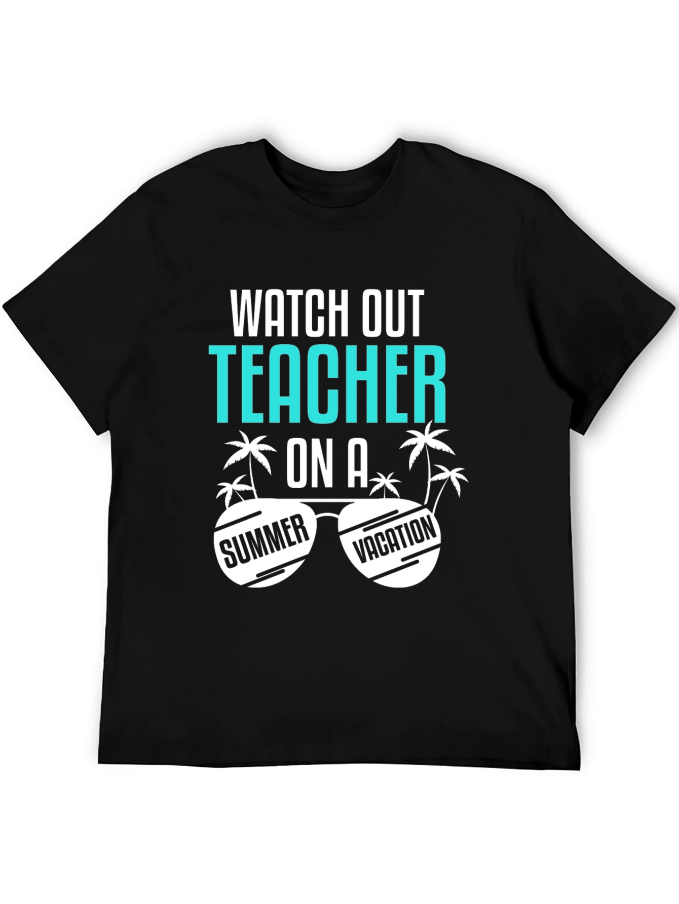 Camiseta Negra: Profesor en Vacaciones