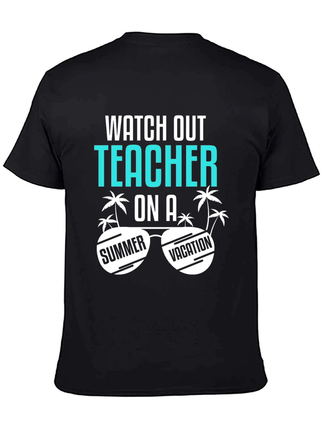 Camiseta Negra: Profesor en Vacaciones