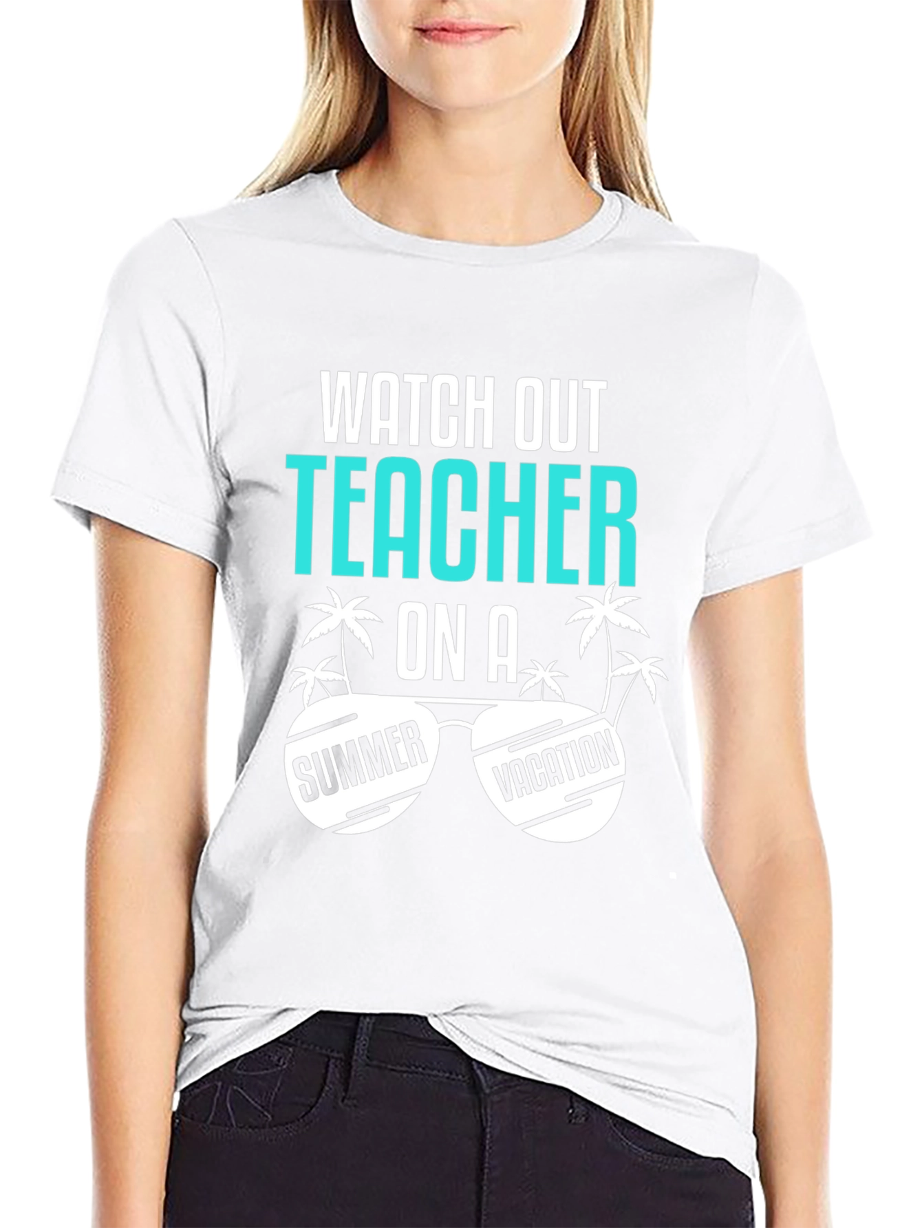Camiseta Negra: Profesor en Vacaciones