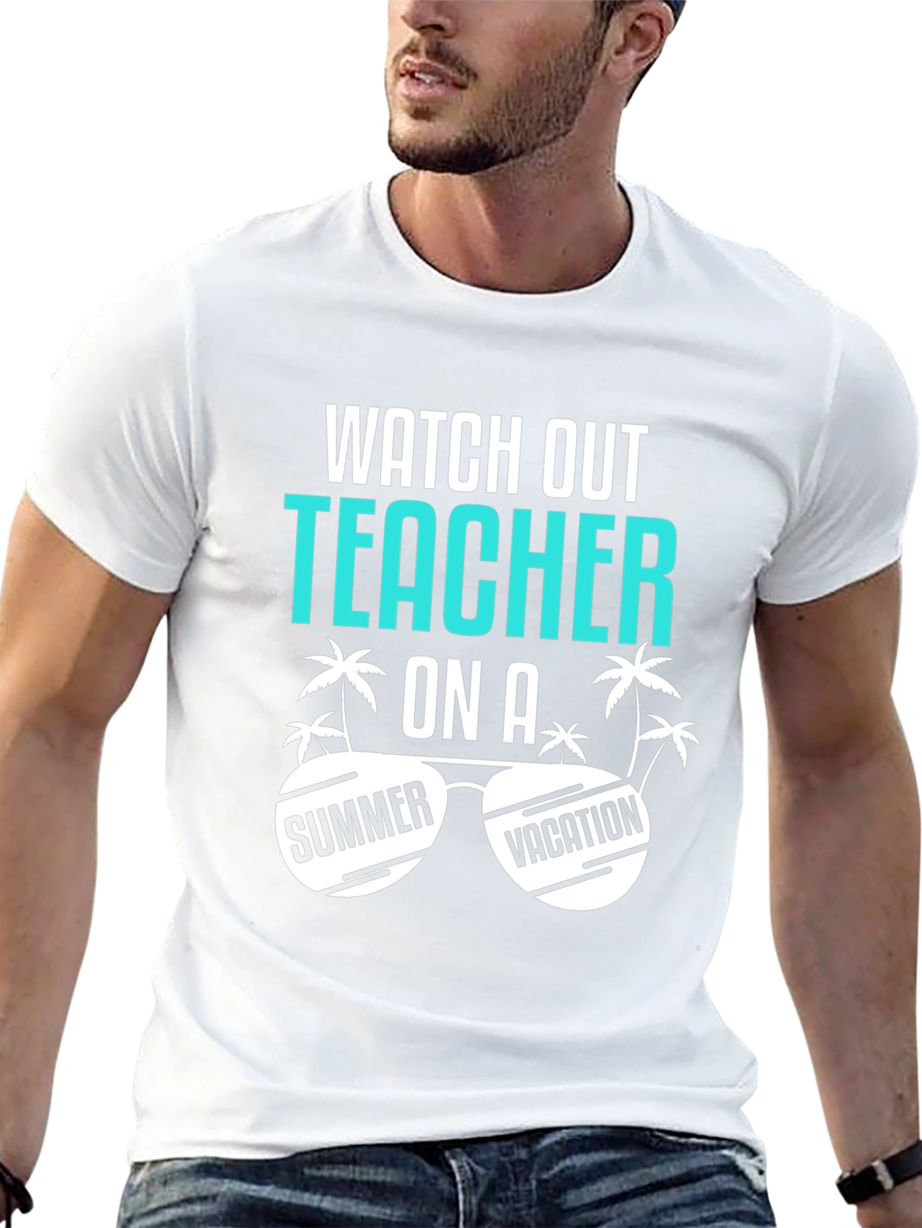 Camiseta Negra: Profesor en Vacaciones