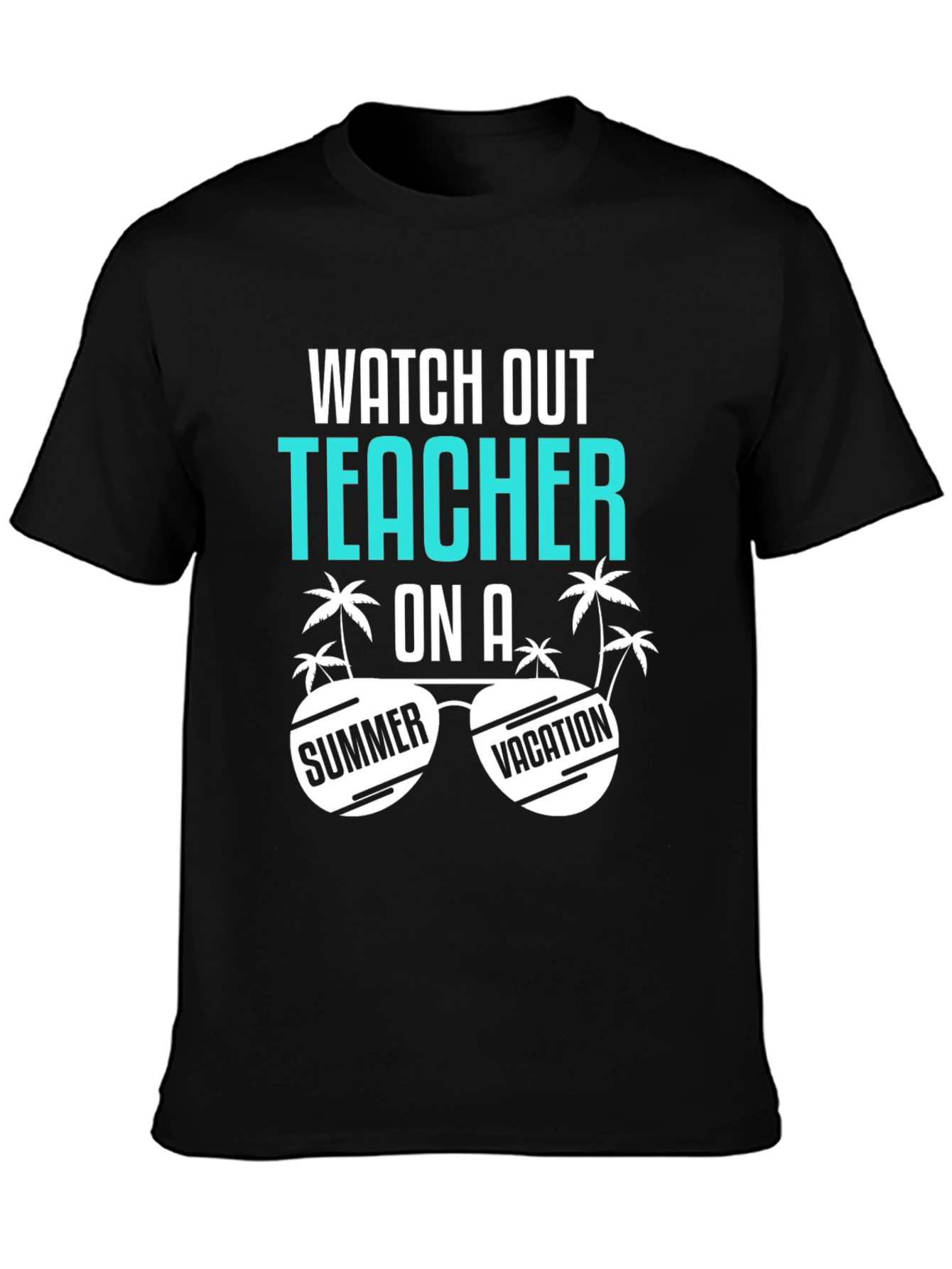 Camiseta Negra: Profesor en Vacaciones