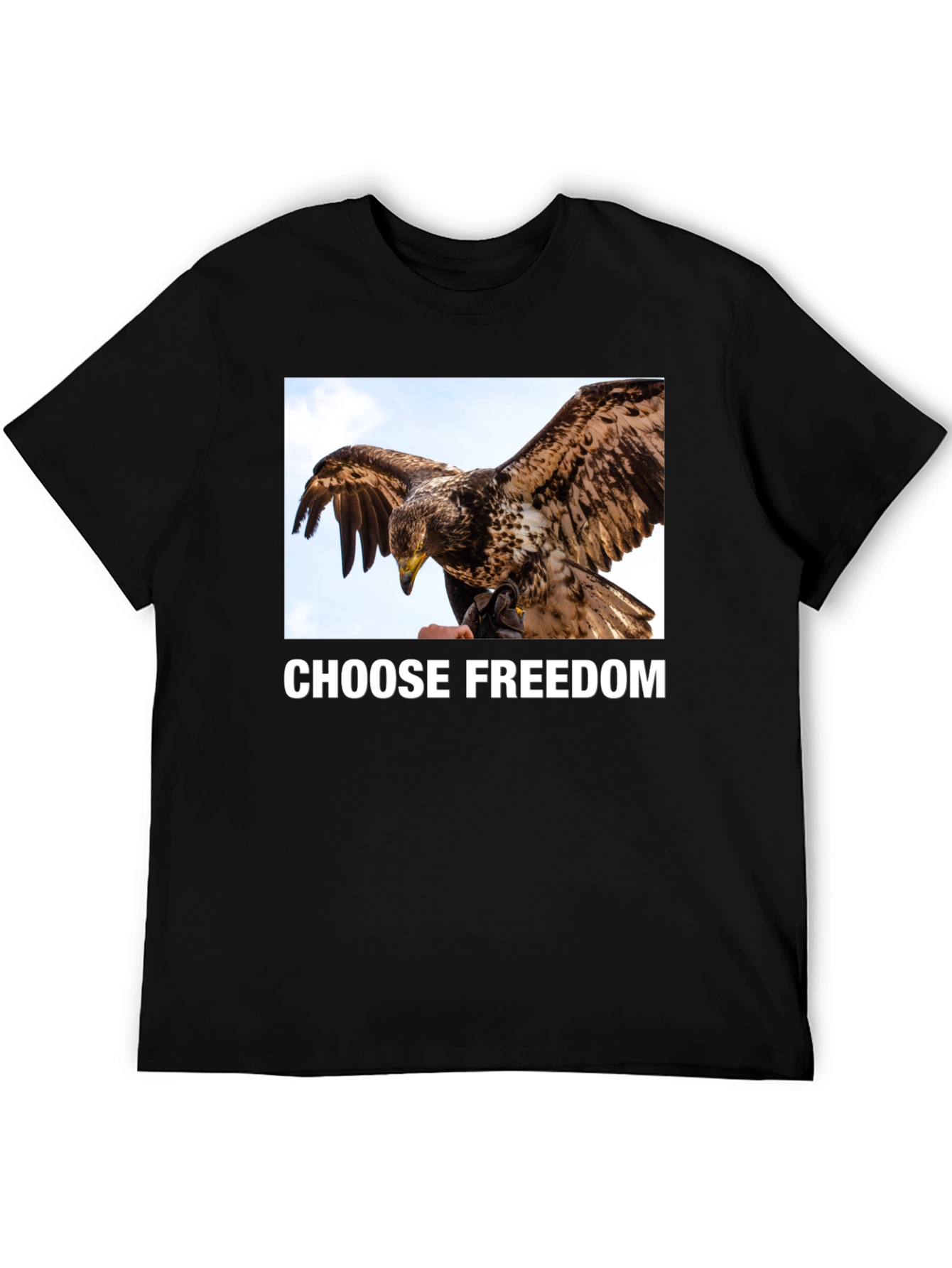 Camiseta Negra Libertad Águila