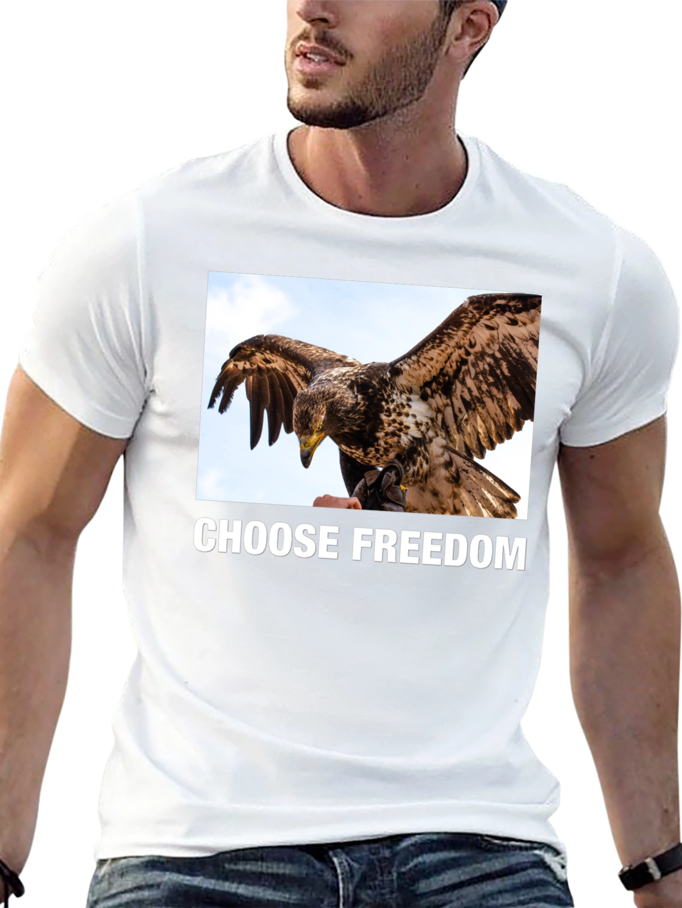 Camiseta Negra Libertad Águila