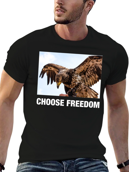 Camiseta Negra Libertad Águila