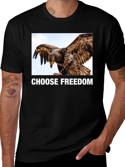 Camiseta Negra Libertad Águila