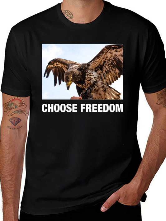 Camiseta Negra Libertad Águila