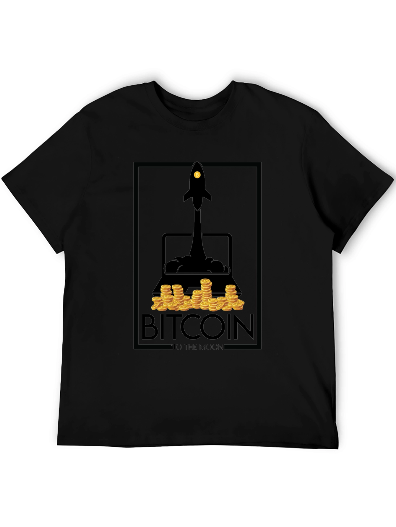 Camiseta Bitcoin To The Moon - Diseño Cripto