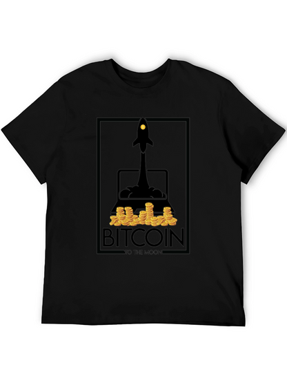 Camiseta Bitcoin To The Moon - Diseño Cripto