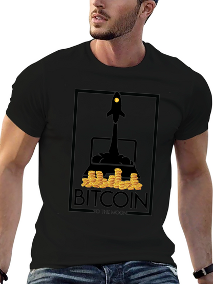 Camiseta Bitcoin To The Moon - Diseño Cripto