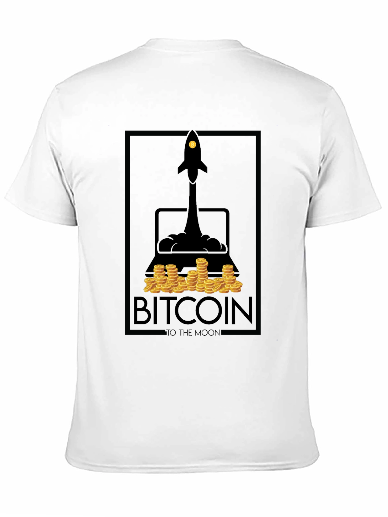 Camiseta Bitcoin To The Moon - Diseño Cripto