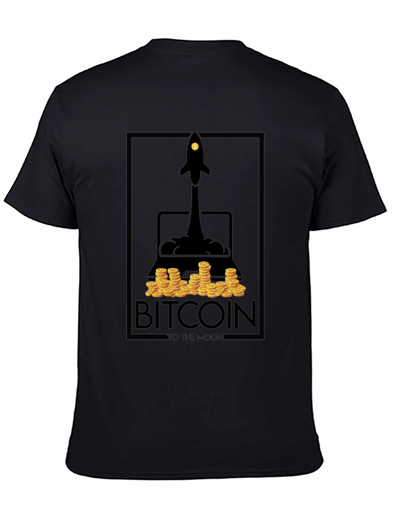 Camiseta Bitcoin To The Moon - Diseño Cripto