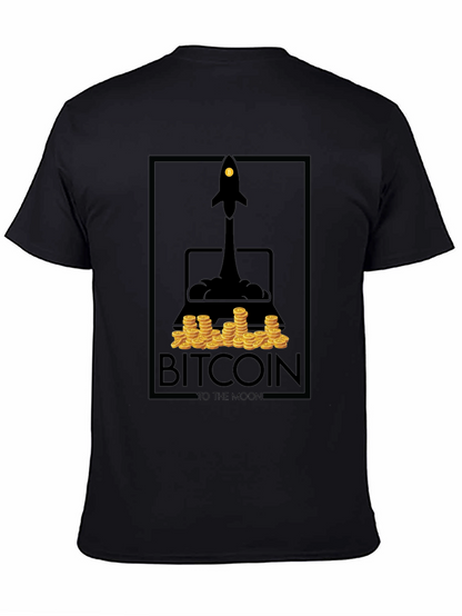 Camiseta Bitcoin To The Moon - Diseño Cripto